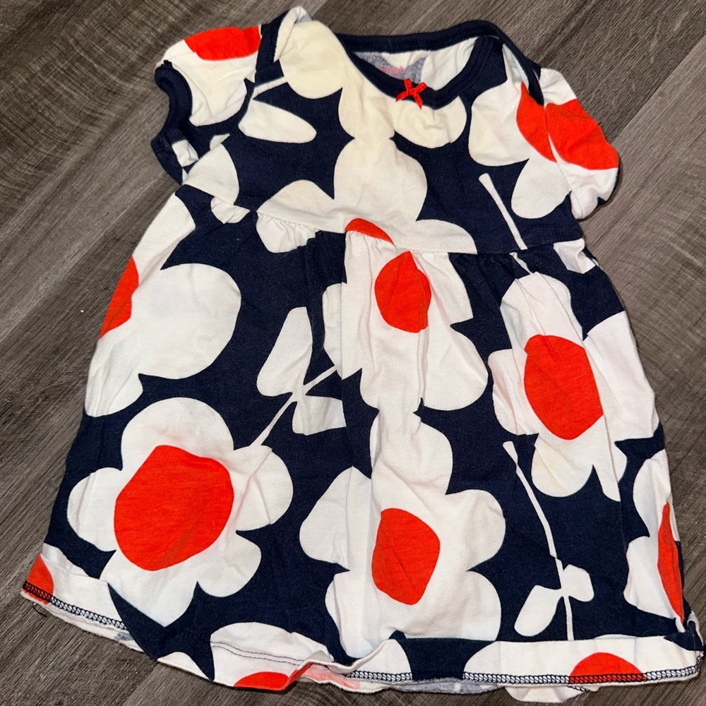 Carter's Navy and Red Baby Dress